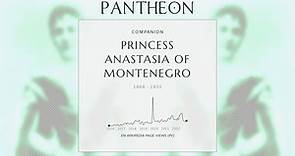 Princess Anastasia of Montenegro Biography - Grand Duchess of Russia, Duchess of Leuchtenberg