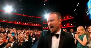 Aaron Paul wins an Emmy for "Breaking Bad" 2014