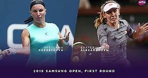 Svetlana Kuznetsova vs. Ekaterina Alexandrova | 2019 Samsung Open First Round | WTA Highlights