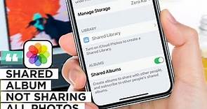 Fix iCloud Shared Album not Showing All Photos on iPhone | Shared Album Photos Missing [Solved]