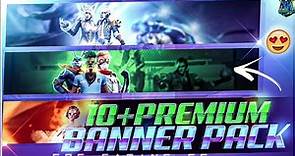 10+ youtube banner pack | Free Fire banner | useful in new creator | Garena Free Fire max ||