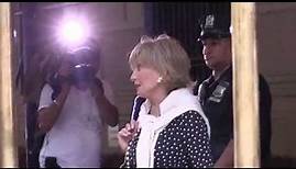Barbara Walters arriving at Joan Rivers House