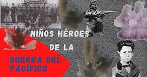 Niños héroes peruanos en la Guerra del Pacífico.