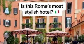 It was voted one of the best hotels in the city by our readers 🍝 Is this Rome’s most stylish hotel? 📍 Hotel de la Ville 🎥 @Wendy, T L contributor #traveltok #luxurytravel #luxuryhotel #rome #italy