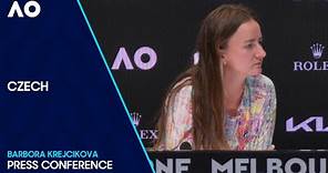 Barbora Krejcikova Press Conference v Čeština| Australian Open 2024 Quarterfinal