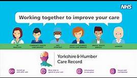 What is the Yorkshire & Humber Care Record?
