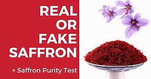 How To Tell Real Saffron From Fake | Saffron Purity Test (2019)