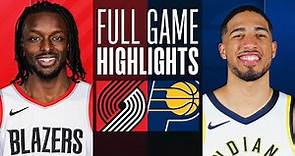 TRAIL BLAZERS at PACERS | FULL GAME HIGHLIGHTS | November 27, 2023
