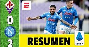 Fiorentina 0-2 Napoli. Goles de Insigne y Venuti. El Chucky sigue en zona de Champions | Serie A