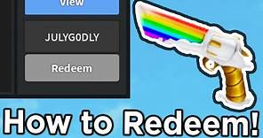 How To REDEEM Codes in Murder Mystery 2! (Roblox MM2 Codes)