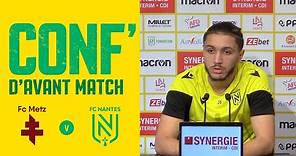 Jaouen Hadjam avant FC Metz - FC Nantes