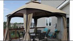 Lowe's Gazebo and Canopy added to my Deck | Allen Roth