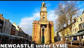 A walk through NEWCASTLE under LYME - England - Town Centre