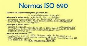 Normas ISO 690