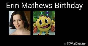 Erin Mathews Birthday