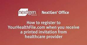 Patient Portal – How to Register YourHealthFile.com?