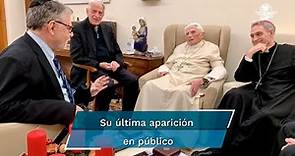 Estas son las últimas fotos de Benedicto XVI