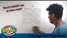 The EASIEST way in the world to draw a MAZE | The BAM Method