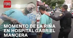 Momento de la riña y balacera en Hospital Gabriel Mancera - Las Noticias