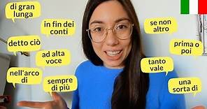 14 Italian phrases to boost your daily conversations in Italian (B1 +)