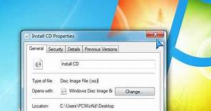 ✅Windows 7 Tutorial - How to burn an ISO image