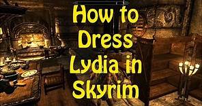 How to put Armour on lydia! - Skyrim