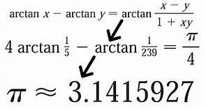 Problems Plus 7: Calculating π Using the Formula of John Machin (1680 - 1751)