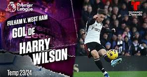 Goal Harry Wilson - Fulham v. West Ham 23-24 | Premier League | Telemundo Deportes