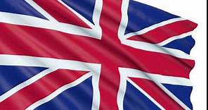 Bandera 3D animada Reino Unido - UK Flag loop