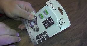 Unboxing PNY 16GB Micro SD Card 2 Pack from Walmart