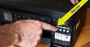 How to change a Brother inkjet printer cartridge