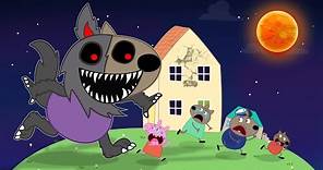 Danny Dog Sad Story : Danny Dog turns into a giant werewolf - Peppa Pig Funny Animation