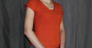 How to crochet short-sleeve women's sweater - video tutorial with detailed instructions