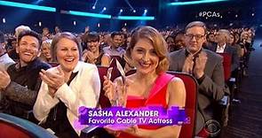 Sasha Alexander Accepting her PCA for Favorite Cable TV Actress 2016