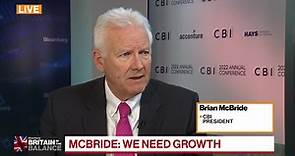 "Brexit is done", says CBI President Brian McBride.