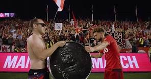 Jonathan Osorio Leads The Viking Clap At BMO Field