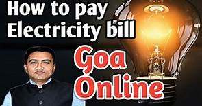 How to pay electricity bill on Goa Online|Goa|konkani|2020