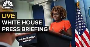 LIVE: White House press secretary Karine Jean-Pierre holds a briefing with reporters — 10/05/23
