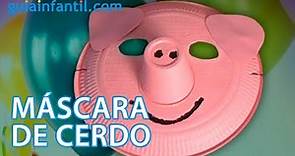 Mascara de cerdo, disfraces caseros para carnaval