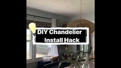 DIY Ceiling Chandelier Install Hack (No wires)