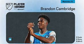 Charlotte FC's Brandon Cambridge named Player of the Matchday | MLSSoccer.com