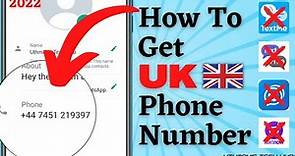 How To Get Free UK Phone Number For Any Verification || UPDATED 2023