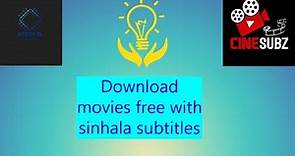 Download movies free with sinhala subtitles