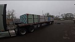 Central Oregon Flatbed Trucking #44. Sheetrock to Lowe’s in Albany OR.