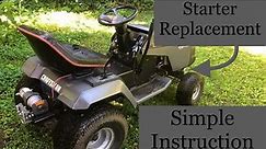 Lawn Tractor Won’t Start? Starter Replacement - Simple Instruction