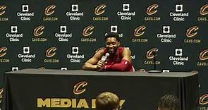 Donovan Mitchell gets asked about contract extension, offseason additions to Cavs roster