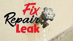 How To Repair Fix Outdoor Water Faucet Easy Simple