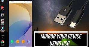 how to mirror android to pc