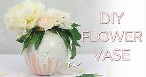DIY Plaster Flower Vase | Plaster of Paris Crafts