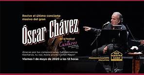 Óscar Chávez en el festival Cantares. Fiesta de Trova y Canción Urbana
